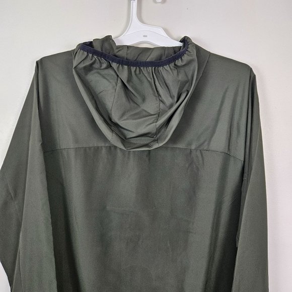 All In Motion Men Size Medium Jacket Dark Green Water Repellent Lightweight Zip - Picture 4 of 10